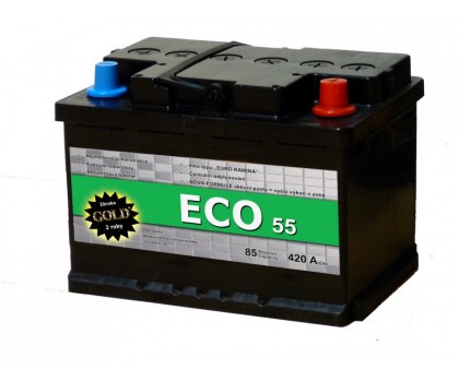 Startovací autobaterie ECO 55Ah